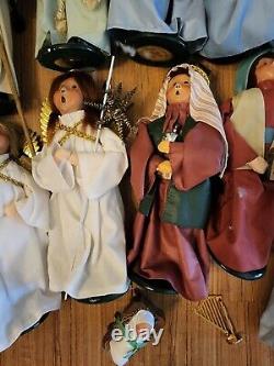 Vintage Byers Choice Nativity Pageant Set 1989 Wise Men Sheppard's Christmas