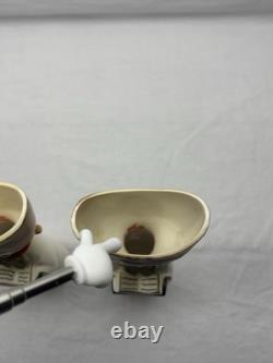 Vintage Capri Choir Boy Ceramic Vase Japan 1950's Set of 2