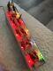 Vintage Carillon Santa Sleigh Reindeer Set 10 Lights Mantle Window Christmas Htf