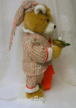 Vintage Christmas Animations MOTION Electric Teddy Bear Figure