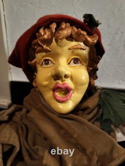Vintage Christmas Carolers Set of 3 Over 3' Tall