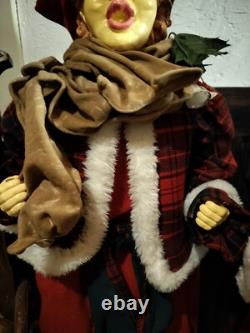 Vintage Christmas Carolers Set of 3 Over 3' Tall