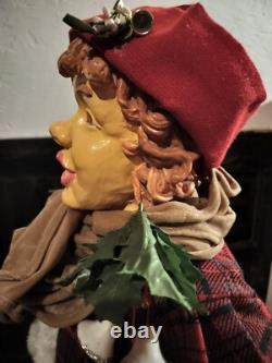 Vintage Christmas Carolers Set of 3 Over 3' Tall