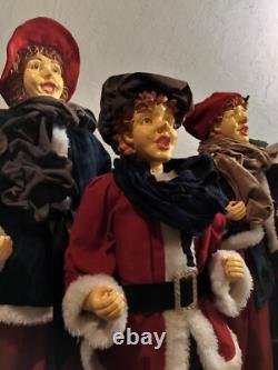 Vintage Christmas Carolers Set of 3 Over 3' Tall