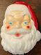 Vintage Christmas Empire Santa Claus Head Light Up Plastic Blow Mold Usa 1960