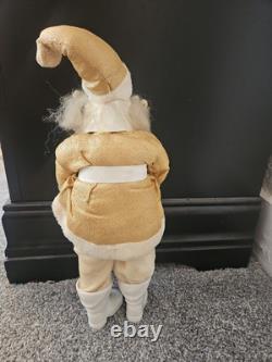Vintage Christmas Harold Gale Santa Claus Gold Lame Suit 15