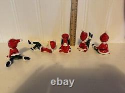 Vintage Christmas Japan Ceramic Elves Lot