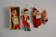 Vintage Christmas Knee Huggers Pixie Elf Pointy Ears Elves Mcm Decor Japan Box