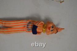 Vintage Christmas Knee Huggers Pixie Elf Pointy Ears Elves MCM Decor Japan Box