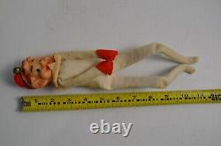 Vintage Christmas Knee Huggers Pixie Elf Pointy Ears Elves MCM Decor Japan Box