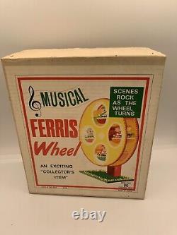 Vintage Christmas Pixies Fairies Musical Ferris Wheel Made in Japan