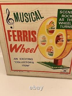 Vintage Christmas Pixies Fairies Musical Ferris Wheel Made in Japan