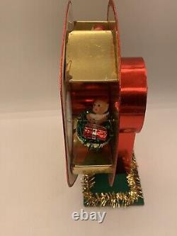 Vintage Christmas Pixies Fairies Musical Ferris Wheel Made in Japan