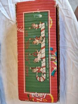 Vintage Christmas Relco NOEL Candy Cane Kids Candle Holder By Relco Made Japan