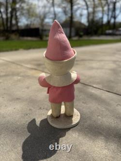 Vintage Christmas Store Display Harold Gale Snow Baby Rare Pink Coat And Hat