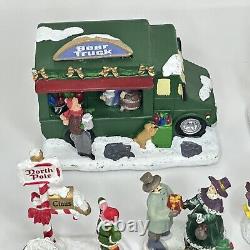 Vintage Cobblestone Corners Christmas Village Figurines & Accessories Lot Of 85