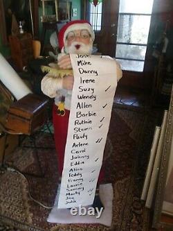 Vintage David Hamberger Santa Claus Working Store Display HE HAS THE LIST