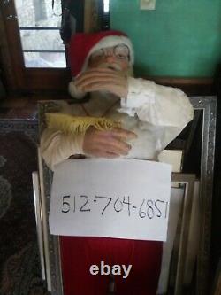 Vintage David Hamberger Santa Claus Working Store Display HE HAS THE LIST