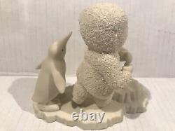 Vintage Dept 56 Snowbabies Snowbaby Watching out for Penquin figurine