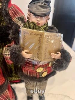 Vintage Dickens Christmas Carolers, Family Of 4, Tallest 16 FREE SHIPPING