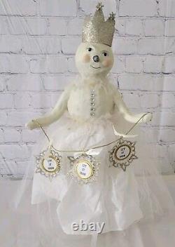 Vintage ESC Company Heather Myers Snow Queen Christmas, White 18.5 In