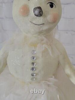 Vintage ESC Company Heather Myers Snow Queen Christmas, White 18.5 In