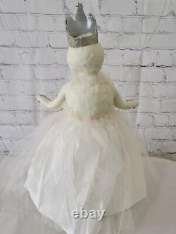 Vintage ESC Company Heather Myers Snow Queen Christmas, White 18.5 In