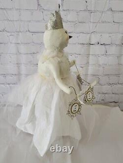 Vintage ESC Company Heather Myers Snow Queen Christmas, White 18.5 In