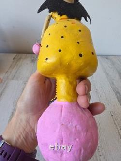 Vintage ESC Nicole Sayre Halloween Batgirl RARE pumpkin pink statue figurine spa