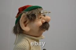 Vintage Elves Themselves Theo Christmas Elf Decor Toy Maker Artist Whitehurst