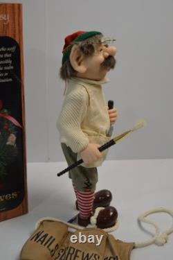 Vintage Elves Themselves Theo Christmas Elf Decor Toy Maker Artist Whitehurst