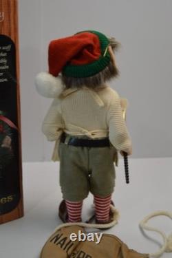 Vintage Elves Themselves Theo Christmas Elf Decor Toy Maker Artist Whitehurst