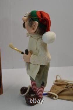 Vintage Elves Themselves Theo Christmas Elf Decor Toy Maker Artist Whitehurst
