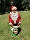 Vintage Empire Blow Mold 46 Santa Large 1968 With Toy Bag Lighted Exc Cond