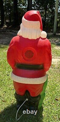 Vintage Empire Blow Mold 46 Santa Large 1968 with Toy Bag Lighted EXC COND