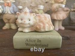 Vintage Enesco Memories of Yesterday Alice in Wonderland Collector's Set
