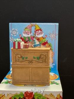 Vintage Enesco The North Pole Village Elf Doodles 830445 Sandi Zimnicki NOB