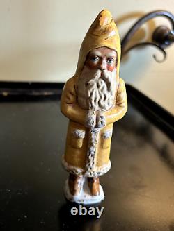 Vintage Extremely Rare Vaillancourt Folk Art Yellow Santa 131 © 1985