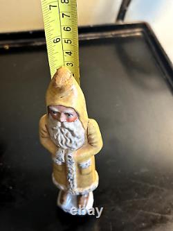 Vintage Extremely Rare Vaillancourt Folk Art Yellow Santa 131 © 1985