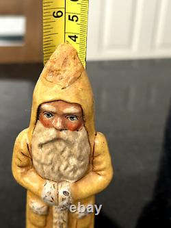 Vintage Extremely Rare Vaillancourt Folk Art Yellow Santa 131 © 1985