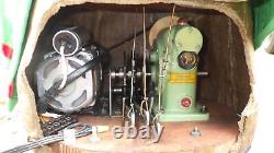 Vintage German Display Mechanical Animatronic Fiddler Christmas Elf 39 Works