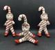 Vintage Hand Painted Candy Cane Pixie Kids Christmas Figurines 1950's Kitsch