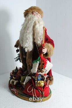Vintage Handcrafted Santa Claus Figurine Antique Toys Extremely Tilted Head OOAK