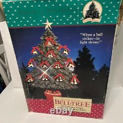 Vintage Holiday Classics Musical Bell Christmas Tree Plays 12 Songs with Box