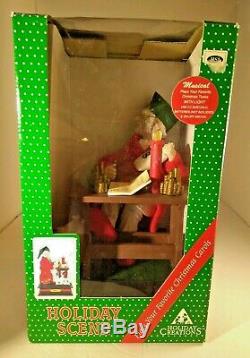 Vintage Holiday Creations Holiday Scene RARE Dickens Scrooge Music Christmas