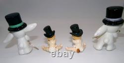 Vintage Holt Howard New Year Baby & Napco Bunny New Year Dancing Magic Black Hat