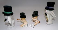 Vintage Holt Howard New Year Baby & Napco Bunny New Year Dancing Magic Black Hat