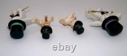 Vintage Holt Howard New Year Baby & Napco Bunny New Year Dancing Magic Black Hat