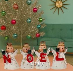 Vintage Holt Howard Noel Angels Candleholders MCM Christmas Japan 1959