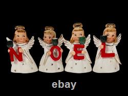 Vintage Holt Howard Noel Angels Candleholders MCM Christmas Japan 1959